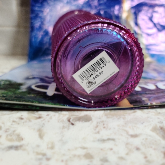 SET of 2 Disney Parks 50th Starbucks Studded Tumbler Cup Pink Blue Iridescent - Picture 10 of 11